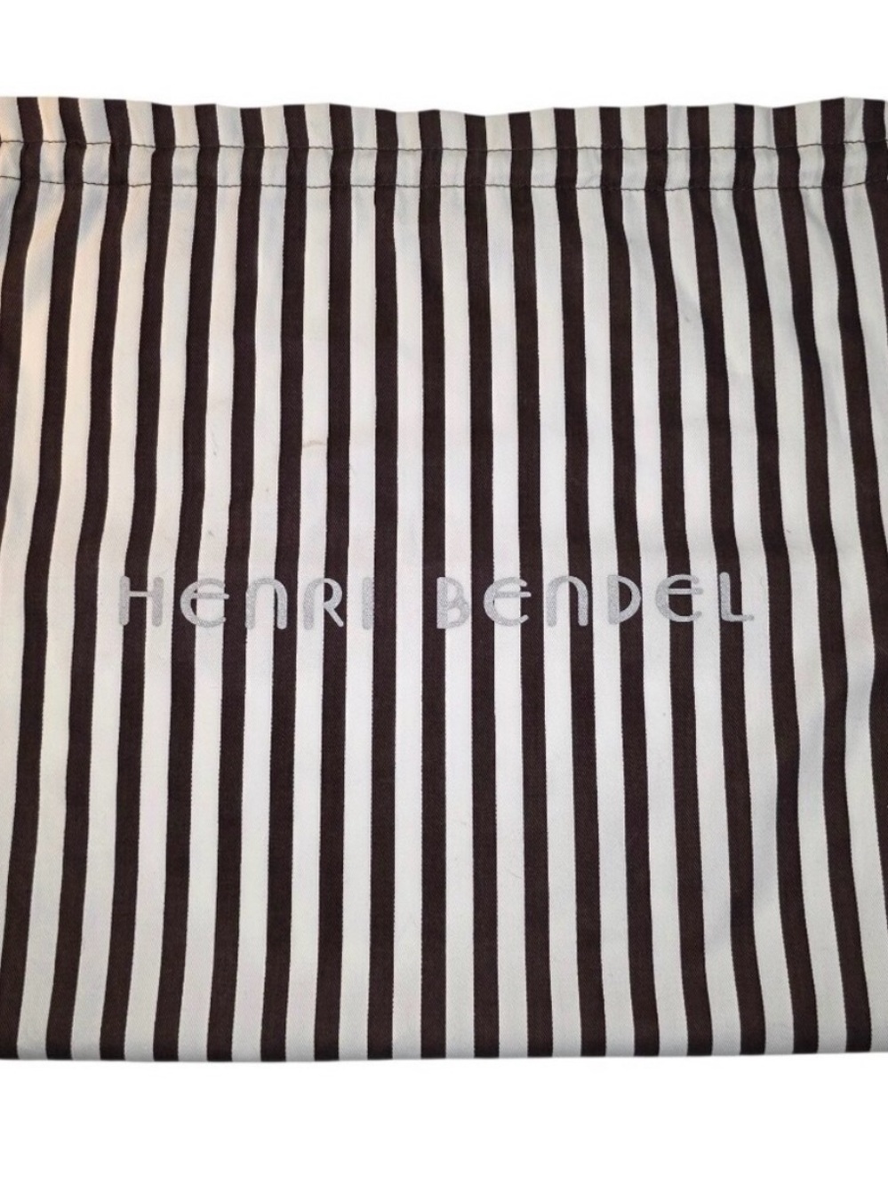 🧡henri bendel Brown and White Vertical Stripe dustbag